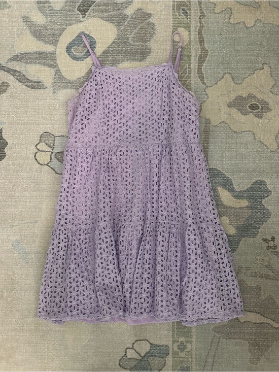 She + Sky Dresses & Skirts - Lavender Eyelet Sundress